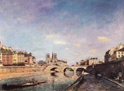 Johan-Barthold Jongkind The Seine and Notre-Dame de Paris China oil painting art
